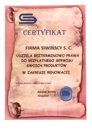 Certyfikat 1